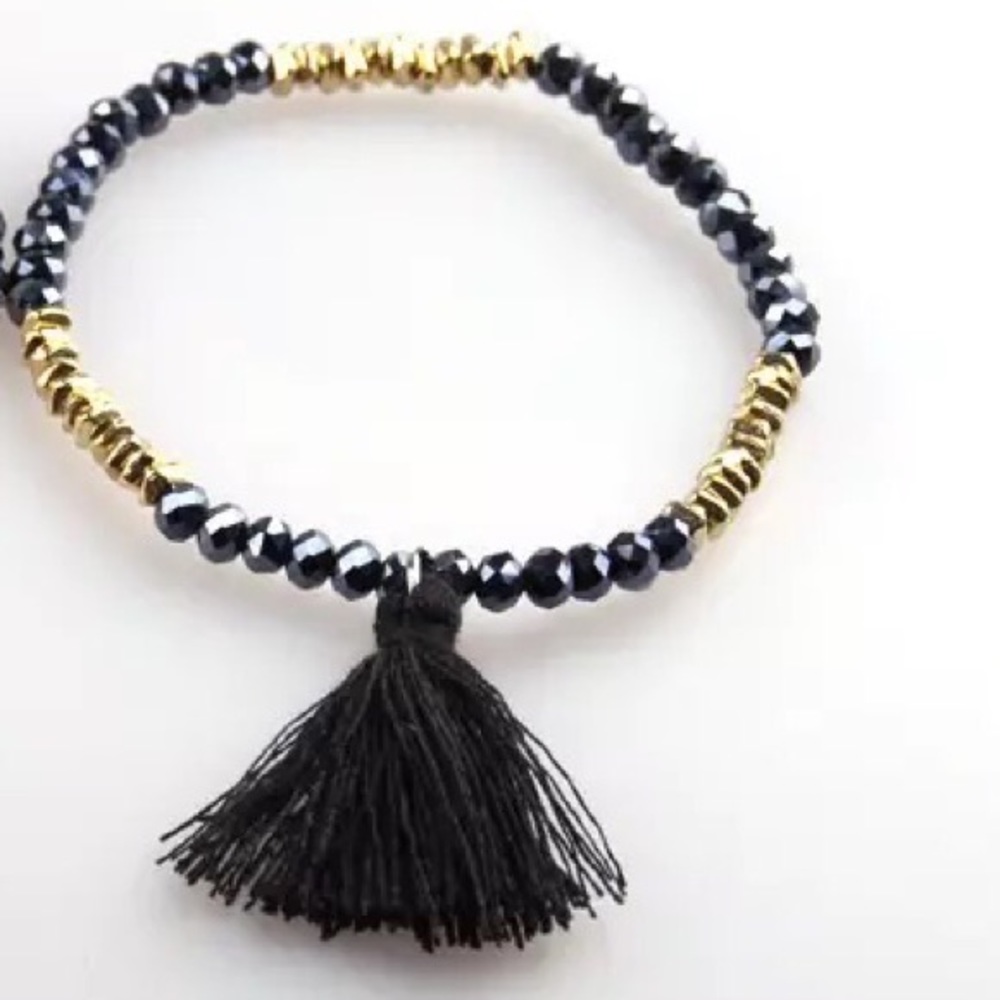 Black Tassel Bracelet